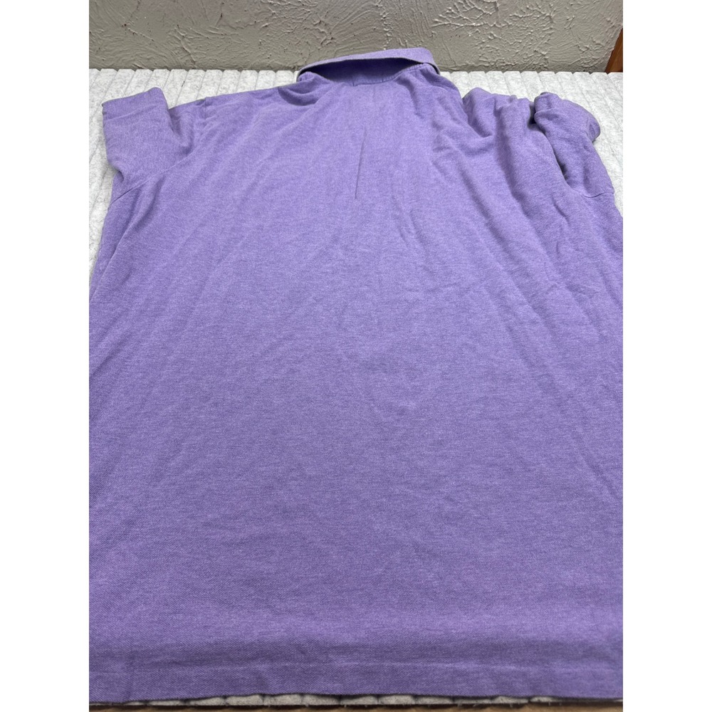 Polo Ralph Lauren Mens 3XLT Purple Heathered Short Sleeve Cotton Polo Shirt - Picture 7 of 7